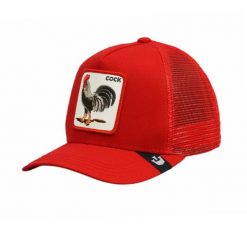 Czapka z daszkiem Goorin Bros. The Cock Trucker 101-0378-RED. Czerwone czapki z daszkiem damskie Goorin Bros, bez wzorów. Za 159.00 zł.