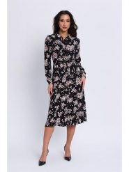Marks & Spencer Sukienka koszulowa w kolorze czarno-różowo-białym rozmiar: 34/L31. Białe sukienki damskie Marks & Spencer, bez wzorów, z wiskozy, bez ramiączek. Za 41.49 zł.