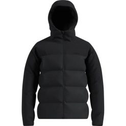 Kurtka puchowa Odlo Jacket insulated DOWN HOODED. Czarne kurtki damskie ODLO, na zimę, l, bez wzorów, z materiału, z kapturem. Za 1,499.99 zł.