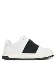 Calvin Klein Sneakersy V3X9-83162-1355 S Biały. Białe buty sportowe chłopięce Calvin Klein, ze skóry, bez zapięcia. Za 289.99 zł.