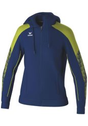 Damska bluza dresowa z kapturem Erima Evo Star. Niebieskie bluzy damskie Erima, bez wzorów, z dresówki, z kapturem. Za 243.00 zł.