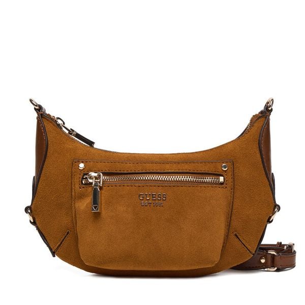 Torebka Guess. Brązowe torebki klasyczne damskie Guess, bez dodatków. Za 589.99 zł.