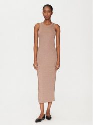 Marella Sukienka codzienna Torso 2515621011 Brązowy Regular Fit. Brązowe sukienki damskie Marella, bez wzorów, z wiskozy, bez ramiączek. Za 759.99 zł.