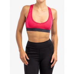 Biustonosz termoaktywny Sensor Merino DF Bra. Czerwone biustonosze sportowe damskie Sensor, bez wzorów. Za 113.99 zł.