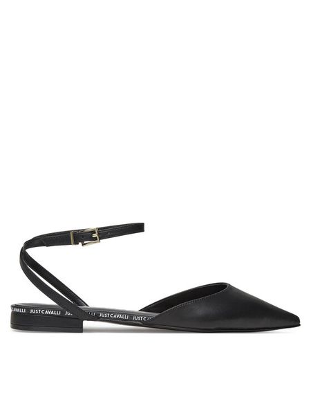Just Cavalli Baleriny 78RA3S72 ZPA33 Czarny. Czarne balerinki damskie Just Cavalli, bez wzorów, ze skóry. Za 359.99 zł.