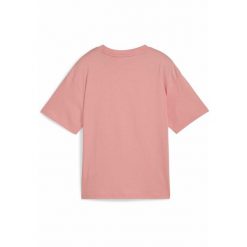 Młodzieżowa koszulka Essentials Boxy PUMA Pink Fruit. Czerwona bluzki damskie Puma, m, bez wzorów, bez kołnierzyka, bez ramiączek. Za 79.00 zł.