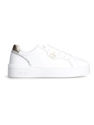 Liu Jo Skórzane sneakersy w kolorze złoto-białym rozmiar: 38. Białe obuwie sportowe damskie Liu Jo, bez zapięcia. Za 363.71 zł.