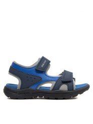 Geox Sandały J Vaniett Boy J455XC 015CE C4226 M Granatowy. Niebieskie sandały chłopięce Geox, ze skóry, bez zapięcia. Za 119.99 zł.