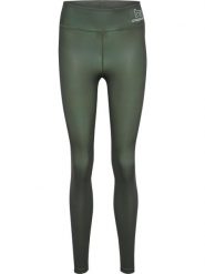 Legginsy damskie Hummel Te Fundamental. Zielone legginsy damskie Hummel, s, bez wzorów, z dzianiny. Za 163.05 zł.