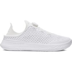 Buty do crossfitu Under Armour Flow Slipspeed Trainr SYN. Białe obuwie sportowe damskie Under Armour, bez zapięcia, na fitness i siłownię. W wyprzedaży za 479.50 zł.