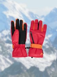 4F Rękawiczki narciarskie Thinsulate membrana 5000 damskie - różowe S. Czerwone rękawiczki damskie 4F, bez wzorów, z materiału. Za 249.99 zł.