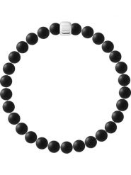 Pearline Bransoletka "Force" z elementem ozdobnym rozmiar: 22 cm. Czarne bransoletki damskie Pearline, srebrne. Za 154.07 zł.