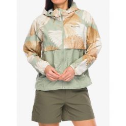 Kurtka przeciwwiatrowa damska Columbia Spire Valley Printed Windbreaker. Zielone kurtki damskie Columbia, bez wzorów, z softshellu, bez kaptura. Za 219.99 zł.