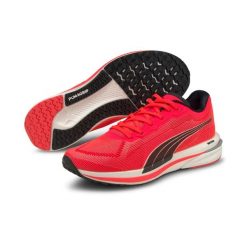 Damskie buty do biegania Puma Velocity Nitro - 36 - Czerwony/Czarny/Biały. Białe obuwie sportowe damskie Puma, bez zapięcia, do biegania. Za 376.99 zł.