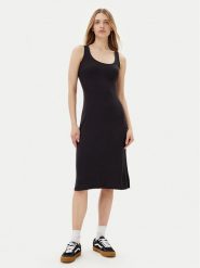 Volcom Sukienka codzienna Rizzled B1312509 Czarny Slim Fit. Czarne sukienki damskie Volcom, bez wzorów, z wiskozy, bez ramiączek. Za 199.99 zł.