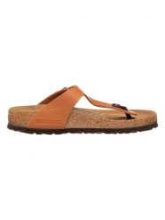 Birkenstock Japonki "Gizeh" w kolorze jasnobrązowym rozmiar: 38. Brązowe klapki damskie Birkenstock, bez wzorów, z otwartym noskiem, bez obcasa, bez zapięcia. Za 152.62 zł.