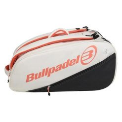 Torba do padla Bullpadel Elite – biało-pomarańczowa. Białe torby sportowe bullpadel, bez wzorów, duże. Za 382.60 zł.