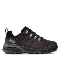 Trekkingi Jack Wolfskin. Fioletowe obuwie trekkingowe damskie Jack Wolfskin, bez zapięcia. Za 349.99 zł.