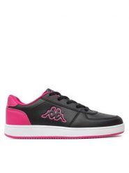 Kappa Sneakersy Logo Malone Kid 371K1IW Czarny. Czarne buty sportowe dziewczęce Kappa, bez wzorów, ze skóry, bez zapięcia. Za 79.99 zł.