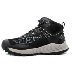 Buty Outdoorowe Keen Nxis Evo Mid Wp W Damskie. Czarne obuwie trekkingowe damskie Keen, z materiału, bez zapięcia. Za 449.00 zł.