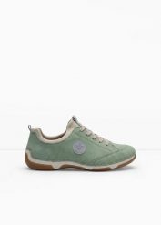 Komfortowe sneakersy marki Rieker z wyściełaną wkładką. Zielone obuwie sportowe treningowe bonprix. Za 339.99 zł.