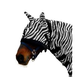 Czapka z muchą dla koni Waldhausen Zebra. Białe czapki damskie WALDHAUSEN, bez wzorów. Za 118.50 zł.