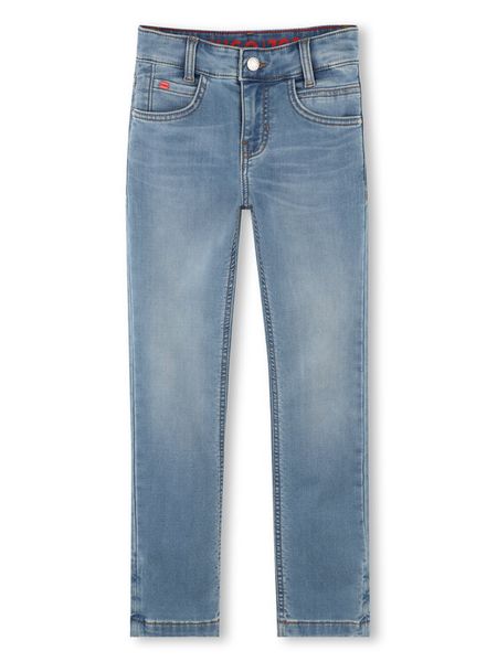 HUGO Jeansy G00379 S Niebieski Slim Fit. Niebieskie jeansy chłopięce Hugo, z bawełny. Za 189.99 zł.