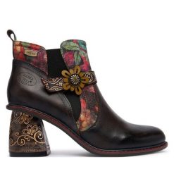 Botki Laura Vita. Czarne botki damskie LAURA VITA, bez obcasa, na słupku, bez zapięcia. Za 599.99 zł.