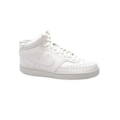 Tenisówki Nike Model Court Vision Mid Nn Kolor Biały. Białe obuwie sportowe damskie Nike, z materiału, bez zapięcia, tenisowe, Nike Court. Za 492.00 zł.