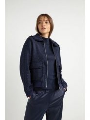 Josephine & Co Kurtka przejściowa "Frida" w kolorze granatowym rozmiar: 44. Niebieskie kurtki damskie Josephine & Co, bez wzorów, bez kaptura. Za 367.22 zł.