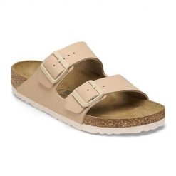 Klapki damskie Birkenstock 1027723. Klapki damskie Birkenstock, bez wzorów, z materiału, bez obcasa, bez zapięcia. Za 459.00 zł.