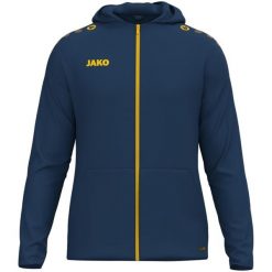 Kurtka z kapturem Jako One. Brązowe kurtki sportowe damskie JAKO, s, bez wzorów, z materiału, z kapturem. Za 288.50 zł.