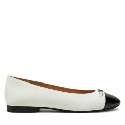 Baleriny MICHAEL Michael Kors. Białe balerinki damskie MICHAEL Michael Kors, bez wzorów. Za 369.99 zł.