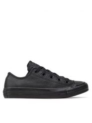 Converse Trampki Chuck Taylor All Star Mono Leather 135253C Czarny. Czarne trampki damskie Converse, bez wzorów, ze skóry, bez zapięcia. Za 298.99 zł.