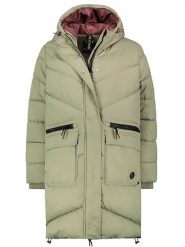 Fresh Made Płaszcz pikowany w kolorze khaki rozmiar: L. Brązowe płaszcze damskie Fresh Made, l, bez wzorów, bez kaptura. Za 296.56 zł.