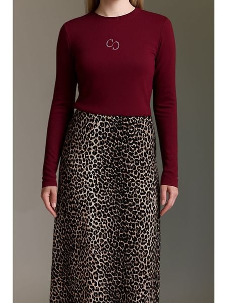 Cotton Candy Koszulka w kolorze bordowym rozmiar: M. Czerwone koszulki damskie Cotton Candy, m, bez wzorów, bez kołnierzyka, bez ramiączek. Za 117.73 zł.