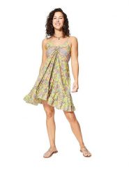 Ipanima Sukienka w kolorze żółto-jasnoróżowym rozmiar: 34/36. Żółte sukienki damskie Ipanima, bez wzorów, bez ramiączek. Za 65.99 zł.