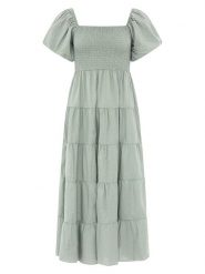 Zwillingsherz Sukienka w kolorze khaki rozmiar: onesize. Brązowe sukienki damskie Zwillingsherz, bez wzorów, z bawełny, bez ramiączek. Za 286.39 zł.
