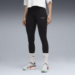 Damskie legginsy PUMA x HYROX SHAPELUXE o długości 7/8 PUMA. Czarne legginsy damskie Puma, xs, bez wzorów, z dzianiny. Za 329.00 zł.