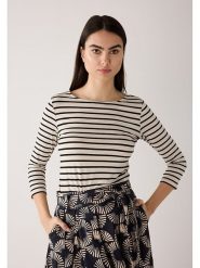 More & More Koszulka w kolorze beżowo-czarnym rozmiar: 42. Brązowe bluzki damskie More & More, bez wzorów, bez kołnierzyka, bez ramiączek. Za 130.99 zł.