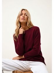 Just Cashmere Kaszmirowy sweter "Rebecca" w kolorze czerwonym rozmiar: XL. Czerwone swetry klasyczne damskie Just Cashmere, xl, z kaszmiru, bez kołnierzyka. Za 432.95 zł.