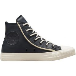 Trampki Converse Chuck Taylor All Star, Kobiety. Czarne trampki damskie Converse, bez wzorów, ze skóry ekologicznej, bez zapięcia. Za 490.00 zł.