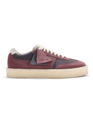 Clarks Skórzane sneakersy "Tor 80" w kolorze różowo-granatowym rozmiar: 37,5. Niebieskie obuwie sportowe damskie Clarks, bez zapięcia. Za 244.80 zł.