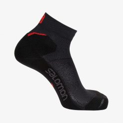 Skarpetki sportowe do biegania Salomon Speedcross Ankle niskie. Czarne skarpetki damskie Salomon, bez wzorów. Za 65.00 zł.