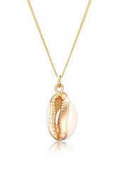 Elli Damska zawieszka muszle plaża Trend Bloger z muszlą Kauri w pozłacanym srebrze 925 Sterling Silver Naszyjniki 1 ct Damski. Szare naszyjniki damskie Elli, pozłacane. Za 328.99 zł.