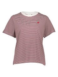 JDY Koszulka w kolorze czerwono-białym rozmiar: M. Czerwone koszulki damskie JDY, m, bez wzorów, z bawełny, bez kołnierzyka, bez ramiączek. Za 52.79 zł.