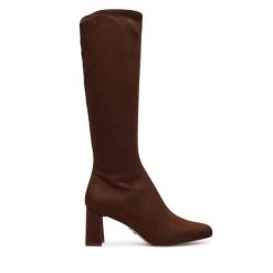 Kozaki Steve Madden. Brązowe kozaki damskie Steve Madden, bez obcasa, na płaskiej podeszwie, bez zapięcia. Za 599.99 zł.