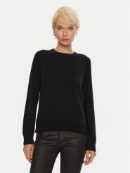Tommy Hilfiger Sweter WW0WW43202 Czarny Regular Fit. Czarne swetry klasyczne damskie Tommy Hilfiger, xs, z kaszmiru, bez kołnierzyka. Za 679.99 zł.