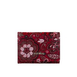 Mały czerwony portfel damski BajuBaj z kolorowej skóry naturalnej – styl i funkcjonalność PD2001Cs167 RFID. Czerwone portfele damskie bez wzorów, ze skóry. Za 156.00 zł.