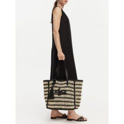 Torebka Liu Jo. Czarne shopper bag Liu Jo, bez wzorów, bez dodatków. Za 519.99 zł.